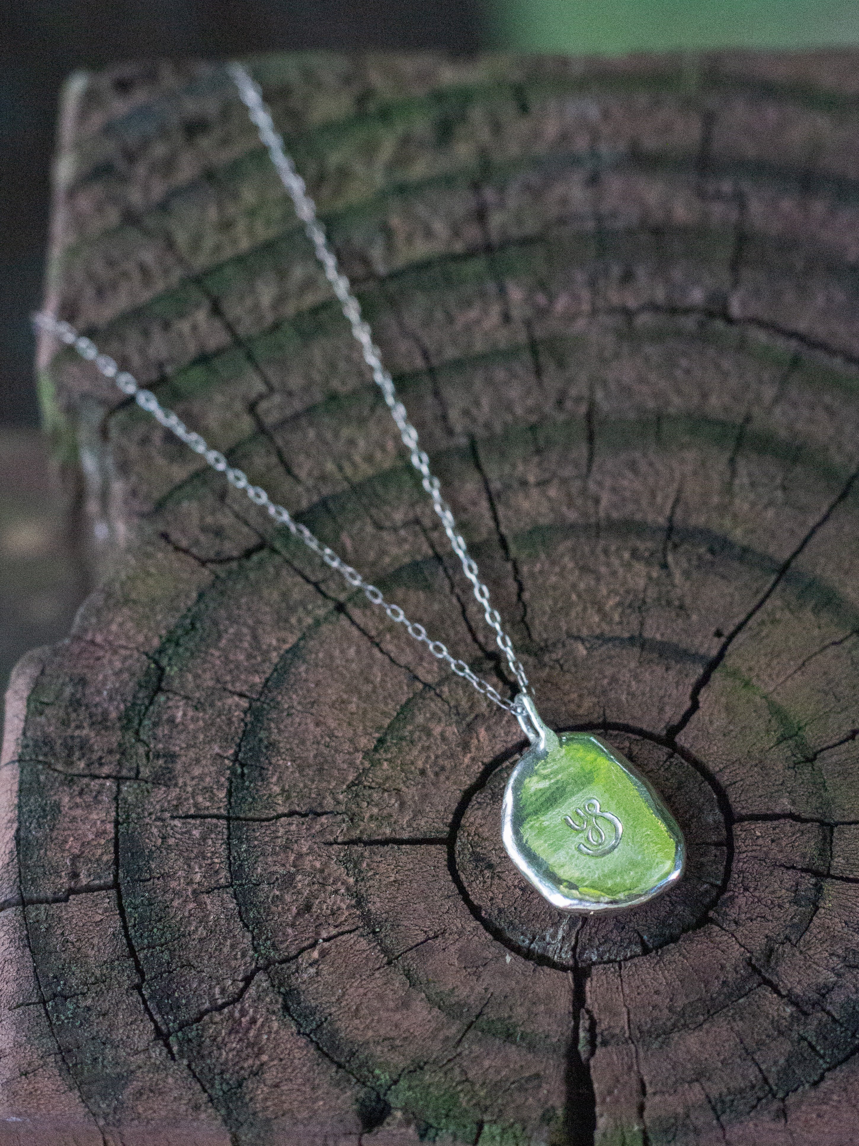 Customizable Recycled Silver Pendant